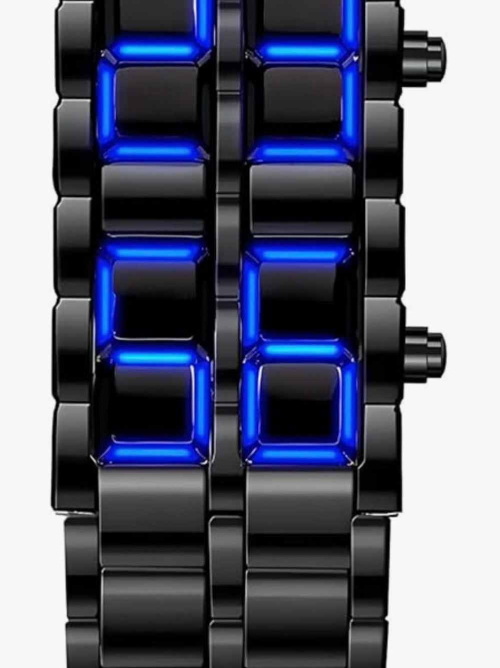 Black Men's Lava Watch Bracelet Strap - Black